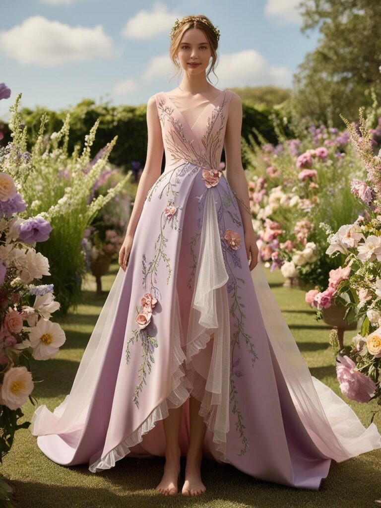 Garden Party Wedding Dress for women