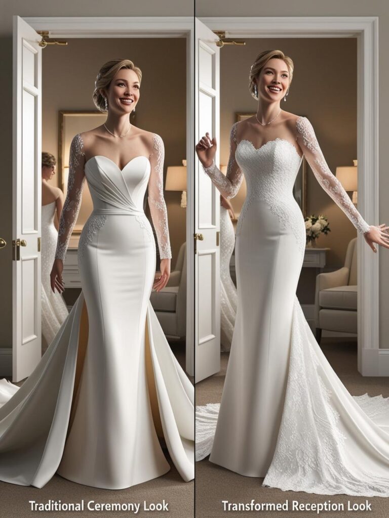 Versatile Convertible Wedding Dress for women