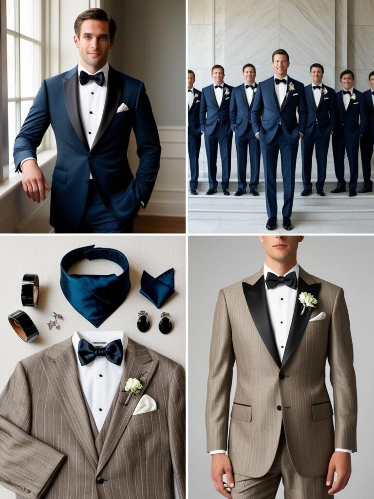 groom-wearing-a-black-peak-lapel